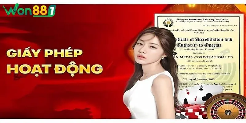giay phep hoat dong won88 minh chung cho su vung chac cua minh tren thi truong Giấy phép hoạt động WON88 minh chứng cho sự vững chắc của mình trên thị trường
